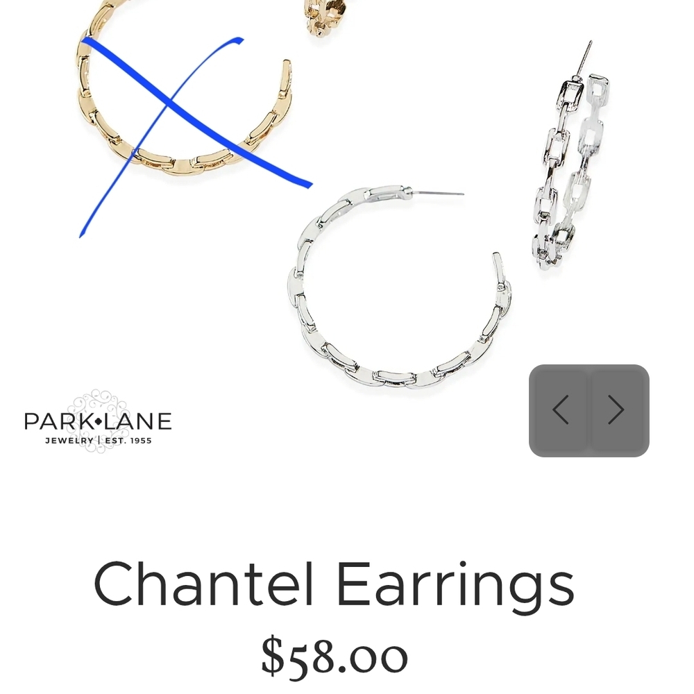Park Lane Gold and Silver Hoop Earrings